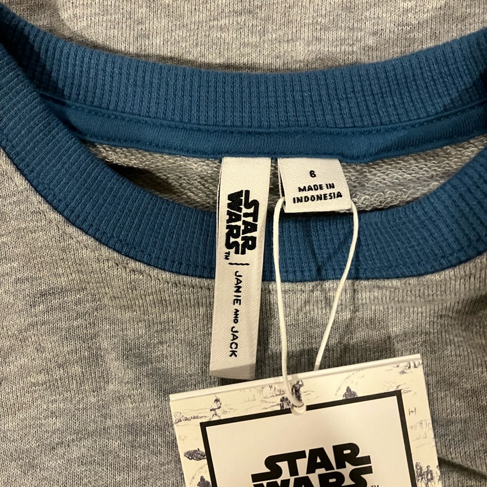 NWT- Janie and Jack Star Wars Sweatshirt - Picture 6 of 6